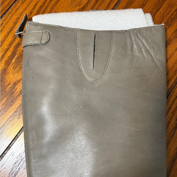 Stylish Sam Edelman Tall Gray Leather Boots - Picture 14 of 14